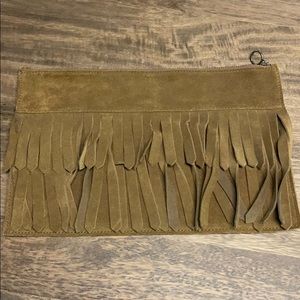Madewell Suede clutch